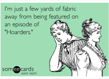 fabric hoarder ecard