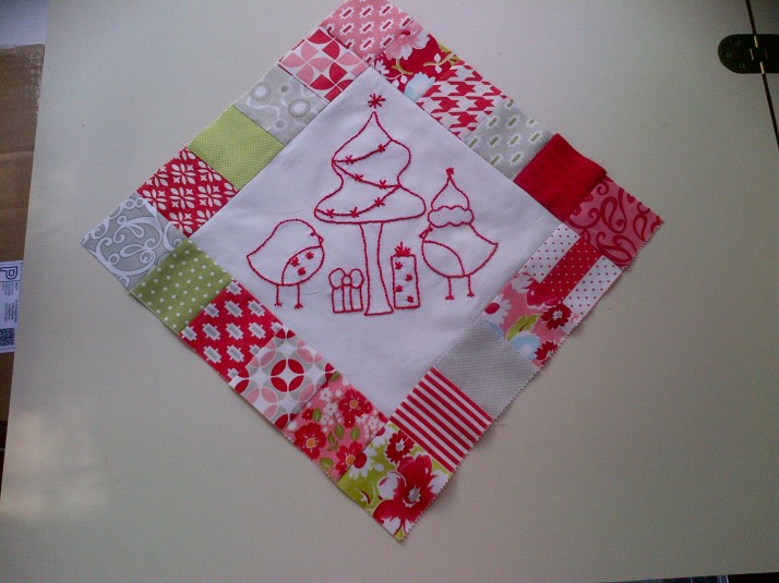 Birdie Stitch Block 12